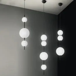 Освещение луны современное прикроватная люстра минималистская гостиная подвесная лампа