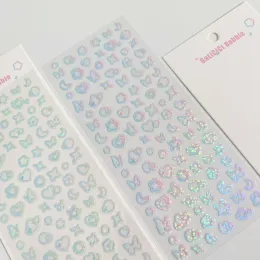 1 PC niedliche Blasen Schmetterling Muster Aufkleber Gradienten Transparent Kpop Idol Photo Card Toploader Deco DIY Scrapbooking Journaling