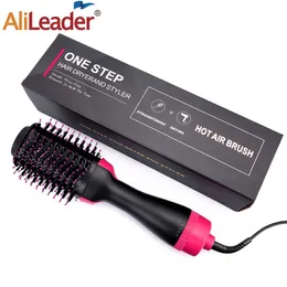 Air Comb 3 in 1 Onestep Dryer Brush Styler and Volumizer Hair Straightener Curler Dry Wet Use 240515