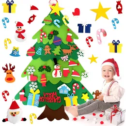 Çocuk Diy Hisset Noel Ağacı Mutlu Noel Dekorasyonları Ev 2022 Noel Süsleri Navidad 2023 Yeni Yıl Hediyeleri Noel Ağacı