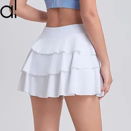 AL88 Yoga Tennis Skirt Women's Women Most Slim-Fit Simlish Sports Shorts High-Lise Dance Short Short Skirt مزيفة نصف تنورة مريحة الداخلية الداخلية المخفية المخفية القصيرة