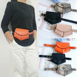 Waist Bags NoEnName-Null PU Leather Fanny Pack Belt Bag Pouch Travel Hip Bum Women Mini Purse