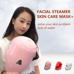 Nanoionic Steam Beauty Mask ångare med temperaturkontroll ansikte fuktare avlägsna porer rengör fuktar spa 240523