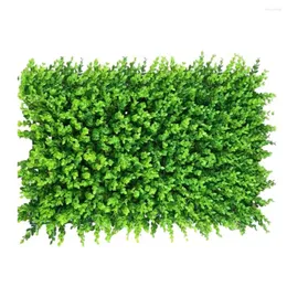 Fiori decorativi piante tappetini artificiale Greenery Casa fogliame Giardino erba verde Plastica a copertura da parete 40 60 cm Rete di decorazione