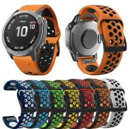 Garmin Fenix ​​6 6x Pro 5x 5 artı 3 saat Fenix ​​7x 7 Forerunner 935 945 kayış silikon kayış 22mm26mm Hızlı Serbest Bırakma Kayışı Bilezik