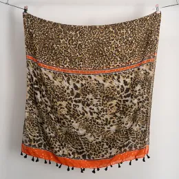 【送料&関税込】Golden Foulard High-Quality 2023 Gold Shiny Dot India Floral Tassel Viscose
