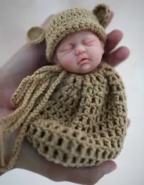 7 "18 cm Micro Preemie Full Silicone Baby Girl Doll Sweet Dreams" Bella "Livselike Mini Reborn Doll Surprise Anti-Stress