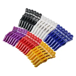 5 Color Hairdressing Clamps Claw Clip Hair Salon Plastic Crocodile Barrette Holding Hair Section Clips Grip Tool Accessories