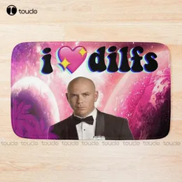 Tappetini da bagno I Love Dilfs Pitbull Mr Worldwide 305 tappeti personalizzati per la doccia