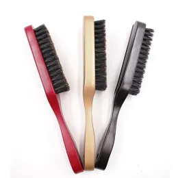 2024 Holzgriff Gärme Borstenreinigung Pinsel Friseur Bartbürste Anti -statische Friseur Friseur -Frisur Kamm -Rasierwerkzeuge für Männer für Haare
