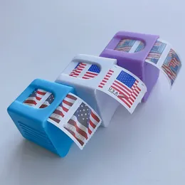 Printing Service Postage Stamp Dispenser For A Roll Of 100 Stamps Plastic Holder Us Is Compact And Impactresistant Desk Or Otlgk LL