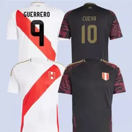 2024 Peru Soccer Jerseys home away PIZARRO FALFAN GUERRERO SOLANO FLORES CUBILLAS LAPADULA LUIS LBERICO Men 24 25 football shirt Breathable Anti_Shrink