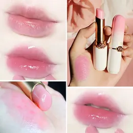 12pcs/Los Pfirsichfeuchtigkeitsmarke Lip Balsam Farbe Wechselnde Lippenstift Lange anhaltende nahrhafte Lippen Make -up Lip Care Cosmetics 240521