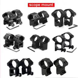 30mm/25,4 mm Riflescope Mount Ring Weaver 11mm/20mm Dovetail Picatinny Rail Adaptador Perfil Rifle Weaver Scope Hunting Mount