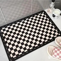 Ковры ковры шахматной доски для ванной комнаты вода Поглощение и против скольжения