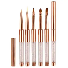 13 Style Nail Art Acrylic UV Gel Extension Builder Rhinestone Painting Brush Lines Liner Pattern Drawing Pen Manicure Tool