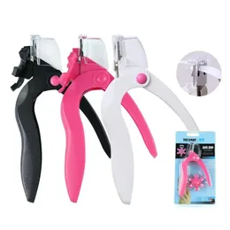 Üçlü Kesim Sahte Tırnak Clipper Tips Edge Cutter düzeltici Ayarlanabilir Paslanmaz Çelik U şeklindeki Yapay Yanlış Tırnak Sanatı Manikürü