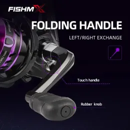 Fishmx mini rolo de pesca 800 tamanhos giratórios giratórios max drag 5-8 kg super clara de alta qualidade rolo de água salgada pesca de inverno