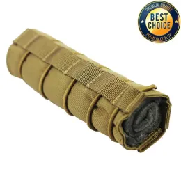 1000D Tactical Airsoft Suppressor Cover Sniper Airsoft Silencer Protector Cover Case Military Camouflage for Hunting Shooting