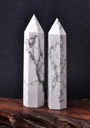 Naturalny biała Crystal Point Arts Quartz Tower Energy Stone Obelisk Różdżka Charkra Reiki Healing Crystal4266175