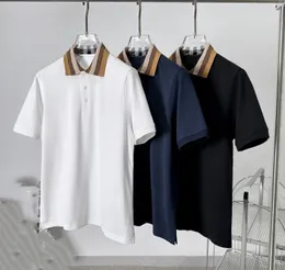 Tasarımcı Polo Sports Moda Horse T-Shirt Sıradan Erkekler Golf Yaz Polos Gömlek Klasik Izgara Şerit Nakış Yüksek Sokak Hip Hop Trend En Çok Satan Kısa Kollu