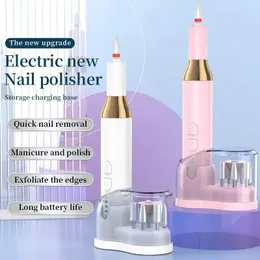 USB -bärbar nagellackpoleringsmaskin, hem nagelborttagare, nagelreparation och formkvarn, polerings- och kokongborttagningsverktyg