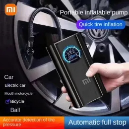 Pompa del gonfiore Xiaomi da 12 V Compressore dell'aria per auto portatile per motociclette per pneumatici per biciclette per pneumatici per pneumatici digitale pompa gonfiabile