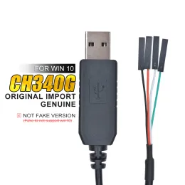 Original 1M CH340G CH340 USB till TTL seriell nedladdning Kabel Konvertera trådadapterkompatibel vinst 7/8/10 för Arduino Raspberry Pi