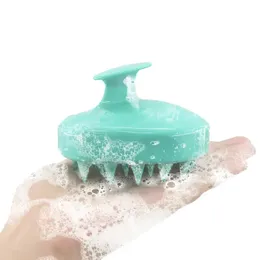 Corpo da cabeça de silicone para lavar cuidados limpos raiz de cabelos coceira massagem de pente de pente de banho de banho de chuveiro spa shampoo anti-casta