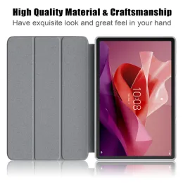 Para Lenovo Xiaoxin Pad Pro 12.7 Caso dobra a capa de choque de couro PU para Xiaoxin Pad Pro 12 7 Caso inteligente para Lenovo P12 12.7