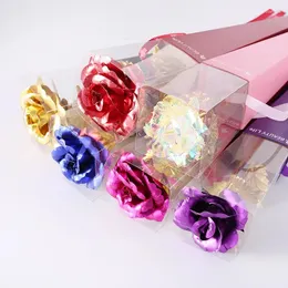 パーティーの好意Drea Yiwu Factory Direct Wholesale Price Christmas Valentine Wedding Gift Set 24k Gold Dipped Rose