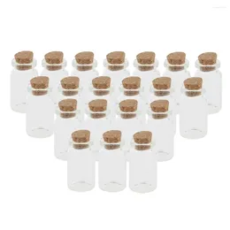 Bottiglie di conservazione da 10 ml di barattoli con tappo di sughero - confezione di 20 piccole fiale per decorazioni per bomboniere per feste