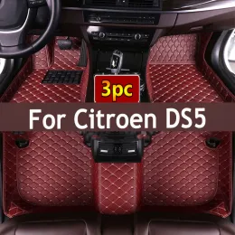 Maty podłogowe samochodu dla Citroen DS5 2018 2017 2017 2015 2015 2014 2013 Dibets Custom Styling Auto Wewnętrzne akcesoria podkładki podkładki