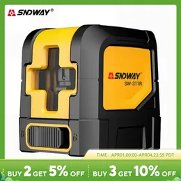 Sndway Self Leveling 2 Linie Laserspiegel Grüne Red Lazer Level Instrument Horizontal vertikaler Laserspiegel