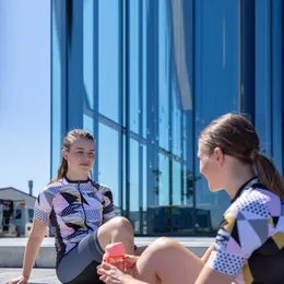Aero Cycling Suits Summer Women Team Team Bike Jersey Clothing Sets Sets Ropa Ciclismo MTB с коротким рукавом для дышащих шорт для нагрудников 240522