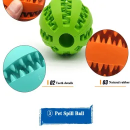 Pet Dog Toy Interactive gumowe kulki dla małych dużych psów Puppy Cat do żucia Zabawki Pet Pet Toothing Cleaning Niezniszczalne