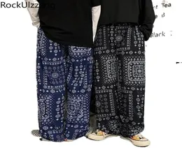 Men039s Pants Harajuku Summer Streetwear Fashion Japońska nastolatka Kobieta Mężczyzna Tracksuit Jogger Bandana Pant Hip Hop harem Trouse8510389