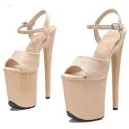 Flock 20cm/8inches Sexy Sandals Laijianjinxia Fashion Exotic High Heel Platfor