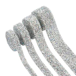 Glitter harts fixa Rhinestone smälta limhäftande strassning av kristallglas Sying Rhinestone Tape Costume Accessories 240514
