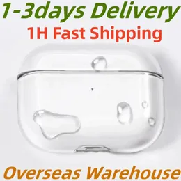 USA Stock för AirPods Pro 2 Air Pods 3 hörlurar Airpod Bluetooth -hörlurtillbehör Solid Silikon Söt Skyddande Apple Wireless Charging Box Pu Case