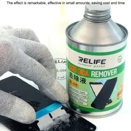 RELIFE RL-538 8222 8333 250 ml LCD OCA Remover-Flüssigkeiten für iPhone Sumsung Touchscreen Reparaturkleber Reinigung Polarisator Entfernen