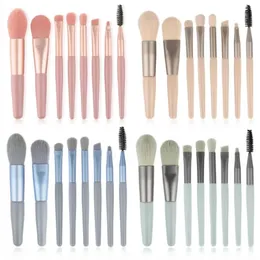 NEU 8PCS Make -up Pinsel -Set Make -up Concealer Pinsel erröten losen Pulver Pinsel Lidschatten Highlighter Foundation Pinsel Schönheitswerkzeuge