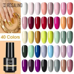 Rosalind 120 Coloris Glitter Glitter Shiny Gel Top Casat UV Arte LED Varnish Manicure Semi Permanente 240510