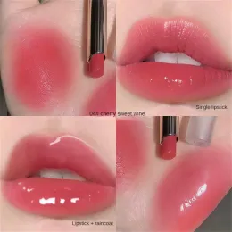 Spiegel Wasser Lipglaze hoher Glanz wasserdichtes Lipschicht sexy rote Lippentönung Lippenstift Make-up, die dauerhafte Nicht-Stick-Tasse Lipgloss-Kosmetik dauerte