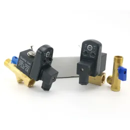 1/2" DN15 220V/12V/24V Brass Electronic Drain Solenoid Valve Auto Timer OPT-A B For Air compressor Tank Cooler Dry