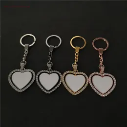 Chaves-chave em forma de coração em branco sublimado Po