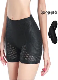 Women Mesh atmbares Gesäß drücken Hip Pad gefälschte Arschboxer Dessous höhle den Hintern forming Unterwäsche Push Up False Ass Hipies Y207613019