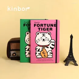 Kinbor A5 Kreatives Notizbuch Lucky Tiger Agenda Planer Handkonto Kawaii niedliche Effizienzbuch Tagebuch Zeitplanaufzeichnung