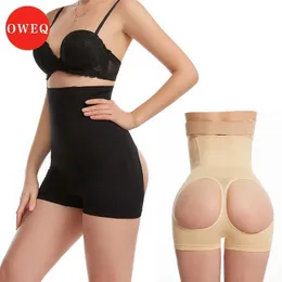 Shaper da barriga da cintura Oweq Slimming Body Shaper Waist Trainer Bodysuit Women Pursh Up Butt Libra Strapia Cincha Cincher Tummy Control Calcinha Shapewear Q240525