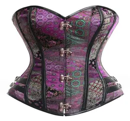 섹시한 여자 검은 증기 펑크 코르셋 오버 버스트 고딕 양식 의류 korsett 바디 셰이퍼 corselet corpete espartilho7134355